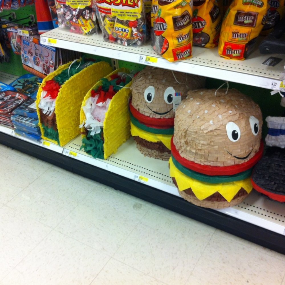Target - Spotted: Taco and burger piñata's! - Department Stores Near Me - Kapolei, Hawaii Target - Spotted: Taco and burger piñata's! - Department Stores Near Me - Kapolei, Hawaii