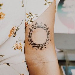 FTW Tattoo Parlor - Left arm - Sun