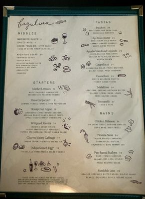 Menu photo 1 Figulina Raleigh, NC