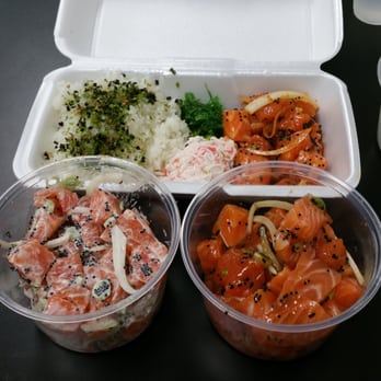 Poke District - Original Combo+1/2lb of Jay-oh-lee salmon+1/2lb of original Salmon - Seafood Near Me - Orange, California