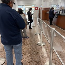Bank of America Financial Center - This was a line of 8. 215pm. Two tellers. Sigh