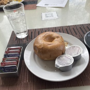 Table 509 Bar & Kitchen - Plain Bagel and Cream Cheese - American Near Me - San Diego, California Table 509 Bar & Kitchen - Plain Bagel and Cream Cheese - American Near Me - San Diego, California