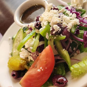 Russo's New York Pizzeria - Greek Salad - Small Really good - Italian Near Me - Clovis, California