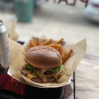 Chicana - Impossible burger and sweet potato fries - Vegan Near Me - Fullerton, California
