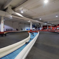 K1 Speed Redmond - The indoor go kart track at K1 Speed Seattle. No dirty/flimsy tire barriers here! We use the latest and safest track barriers