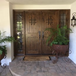 Front doors with sidelights!
