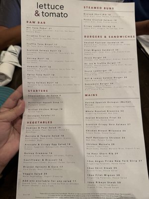 Menu photo 1 Lettuce & Tomato North Miami Beach, FL