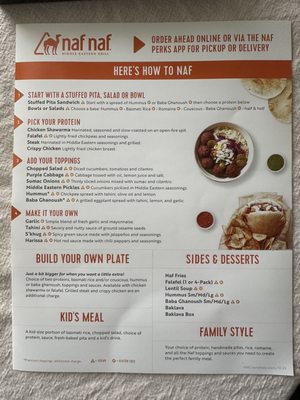 Menu photo 3 Naf Naf Grill Champaign, IL