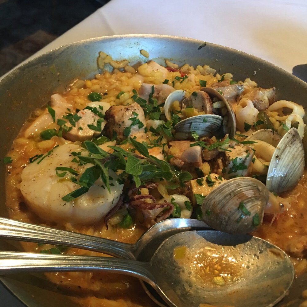 La Truffe Sauvage - Seafood paella with chicken and fish - French Near Me - Lake Charles, Louisiana La Truffe Sauvage - Seafood paella with chicken and fish - French Near Me - Lake Charles, Louisiana