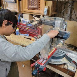 The Wood Work Shop - We are the only woodworking school that trains kids under 15. Children students are accepted is based on whether they can take instruction.