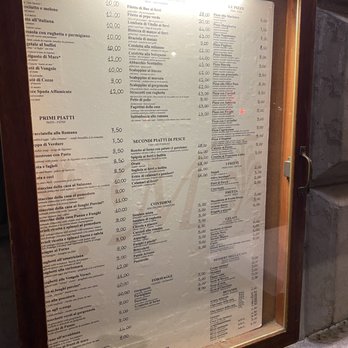 Da Michele - Menu just outside the door - Italian Near Me - Rome, RM Da Michele - Menu just outside the door - Italian Near Me - Rome, RM