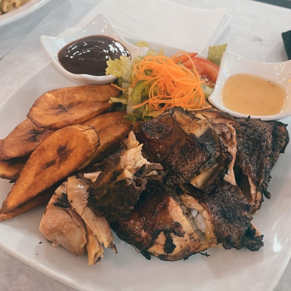 Jerk Chicken with plantains Jerk Chicken with plantains
