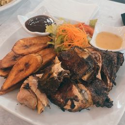 Jerk Chicken with plantains