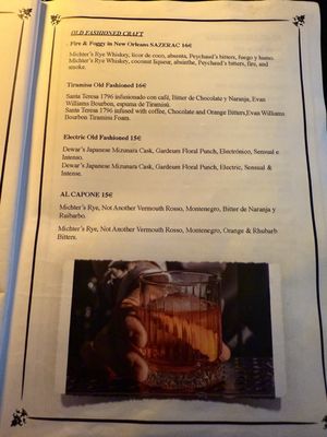 Menu photo 3 Old Fashioned Barcelona, B