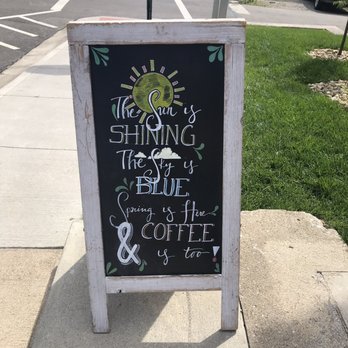 The Coffee Vault - Chalkboard outside - Coffee & Tea Near Me - Galena, Ohio