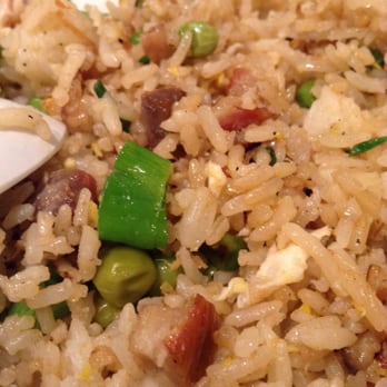Kau Kau Barbeque - Lunch set fried rice is SO good! They have green onion, peas, scramble egg and BBQ pork chunks in it! - Barbeque Near Me - Seattle, Washington