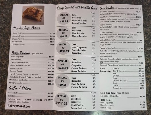 Menu photo 3 Bakery Makel Clearwater, FL