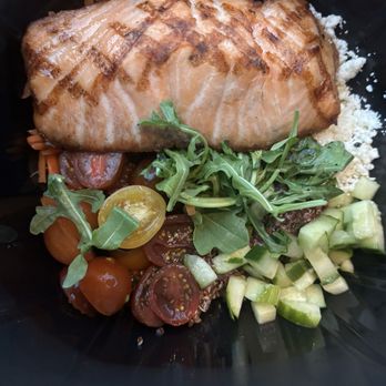 Finney's Crafthouse - Grilled Salmon protein bowl - New American Near Me - Stevenson Ranch, California
