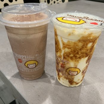 Happy Lemon - chocolate tiramisu salty cheese and hokkaido milk tea (no boba) - Tea Rooms Near Me - Foster City, California Happy Lemon - chocolate tiramisu salty cheese and hokkaido milk tea (no boba) - Tea Rooms Near Me - Foster City, California