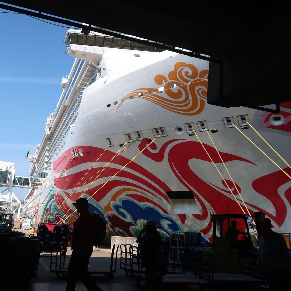 Manhattan Cruise Terminal - The massive Norwegian Joy docked here at Pier 88. - Transportation Near Me - New York, New York