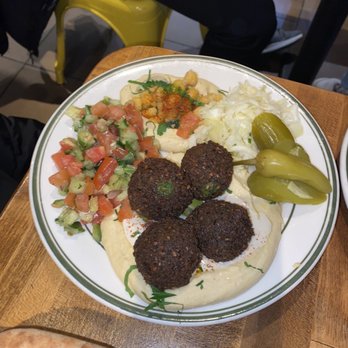 Hummus Place - Falafel Platter - Vegetarian Near Me - New York, New York