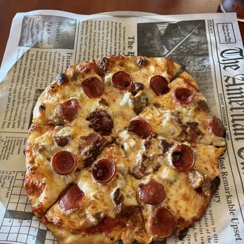 Nelson Brew Works - Three Meat Pizza - Pizza Near Me - Copperas Cove, Texas Nelson Brew Works - Three Meat Pizza - Pizza Near Me - Copperas Cove, Texas