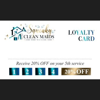 Squeaky Clean Maids - Get a discount for being a loyal customer. - Home Cleaning Near Me