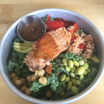 The Junction Kitchen - Energy salad with grilled salmon - Breakfast & Brunch Near Me - North Charleston, South Carolina The Junction Kitchen - Energy salad with grilled salmon - Breakfast & Brunch Near Me - North Charleston, South Carolina