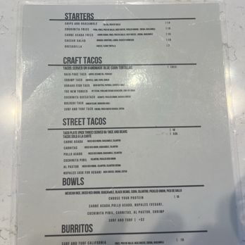 The Craft Taco at SOVA - Menu - Tacos Near Me - San Diego, California The Craft Taco at SOVA - Menu - Tacos Near Me - San Diego, California