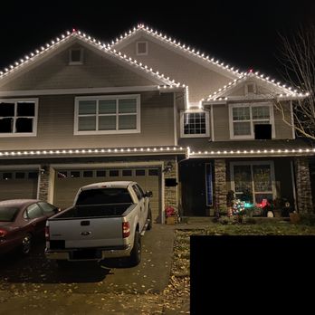 Curb Appeal - Another year - changed to a brighter white bulb. My house is a pain! - Window Washing Near Me Curb Appeal - Another year - changed to a brighter white bulb. My house is a pain! - Window Washing Near Me
