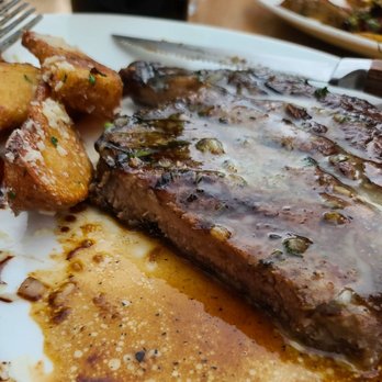 Veranda Restaurant - Very thin cut ribeye cooked well done - American Near Me - San Diego, California Veranda Restaurant - Very thin cut ribeye cooked well done - American Near Me - San Diego, California