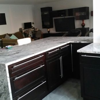 Granite Countertops And A Waterfall Leg Excellent Job Best Price