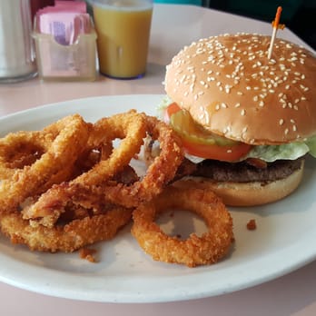 George's 50's Diner - Onion ring and bacon avuacado burger mmmm! - Diners Near Me - Long Beach, California George's 50's Diner - Onion ring and bacon avuacado burger mmmm! - Diners Near Me - Long Beach, California