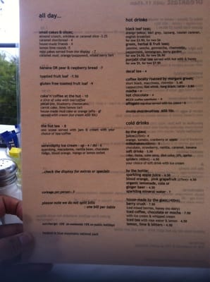 Menu photo 2 The Conservation Hut Wentworth Falls, NSW Menu photo 2 The Conservation Hut Wentworth Falls, NSW