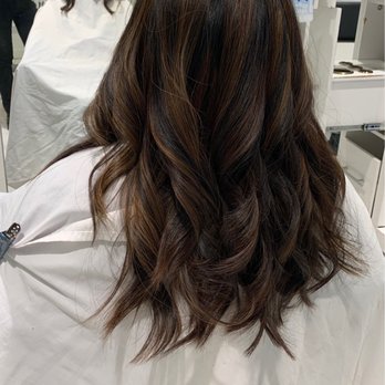 HeadQuarter Salon - I asked for long layers, curtain bangs, and Carmel balayage. - Hair Salons Near Me - Chicago, Illinois