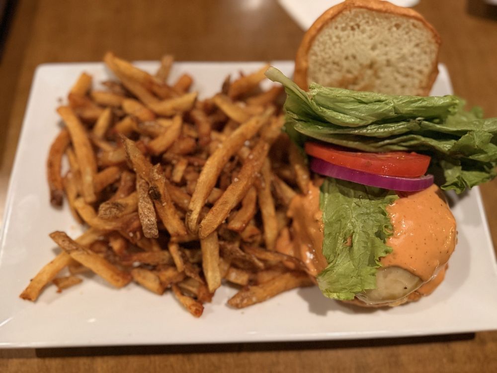 Food from 80/20 Burger Bar