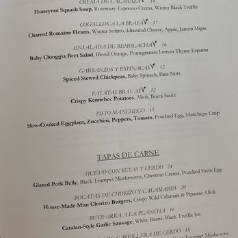 Del Mar - Menu - Spanish Near Me - Washington, DC, District of Columbia