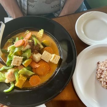 Naung Mai Thai Kitchen - Pumpkin Curry with brown rice - Thai Near Me - Oak Harbor, Washington
