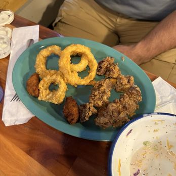 The Ark - Chicken Livers and Onion Rings - Salad Near Me - Springville, Alabama