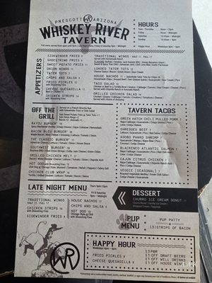 Menu photo 3 Whiskey River Tavern Prescott, AZ Menu photo 3 Whiskey River Tavern Prescott, AZ