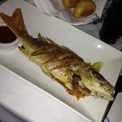 La Vista Latin International Grill - Red snapper dish for dinner... Came with rice and beans and plantines