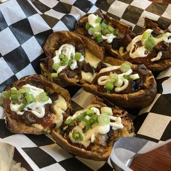The Local - Brisket Potato Skins - Sports Bars Near Me - Yelm, Washington The Local - Brisket Potato Skins - Sports Bars Near Me - Yelm, Washington