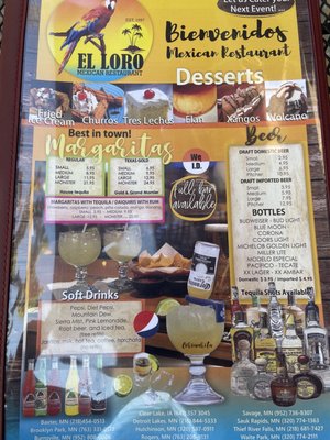 Menu photo 2 El Loro Mexican Restaurant Burnsville, MN Menu photo 2 El Loro Mexican Restaurant Burnsville, MN