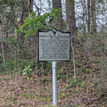 Morris Ford Earthworks Historical Marker - Morris Ford Earthworks Historical Marker, Barnwell - Landmarks & Historical Buildings Near Me Morris Ford Earthworks Historical Marker - Morris Ford Earthworks Historical Marker, Barnwell - Landmarks & Historical Buildings Near Me