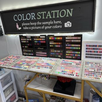 X-Cel Nails - nail color options (gel, acrylic, and dip available for almost all of their options) - Nail Salons Near Me - Lansing, Michigan
