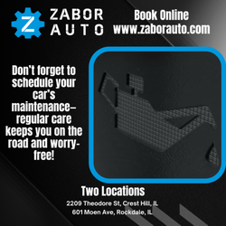 Zabor Automotive - Oil Changes and Routine Maintenance are the key to your vehicle lasting.