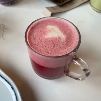 Sweet Maple - Valentine's Day limited time offer Beetroot Chai Latte. - Breakfast & Brunch Near Me - Cupertino, California Sweet Maple - Valentine's Day limited time offer Beetroot Chai Latte. - Breakfast & Brunch Near Me - Cupertino, California