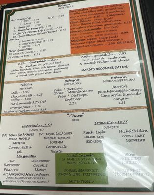 Menu photo 3 La Familia Rock Falls, IL Menu photo 3 La Familia Rock Falls, IL