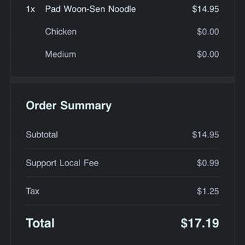 Chao Thai Restaurant - My email receipt - Thai Near Me - Las Vegas, Nevada
