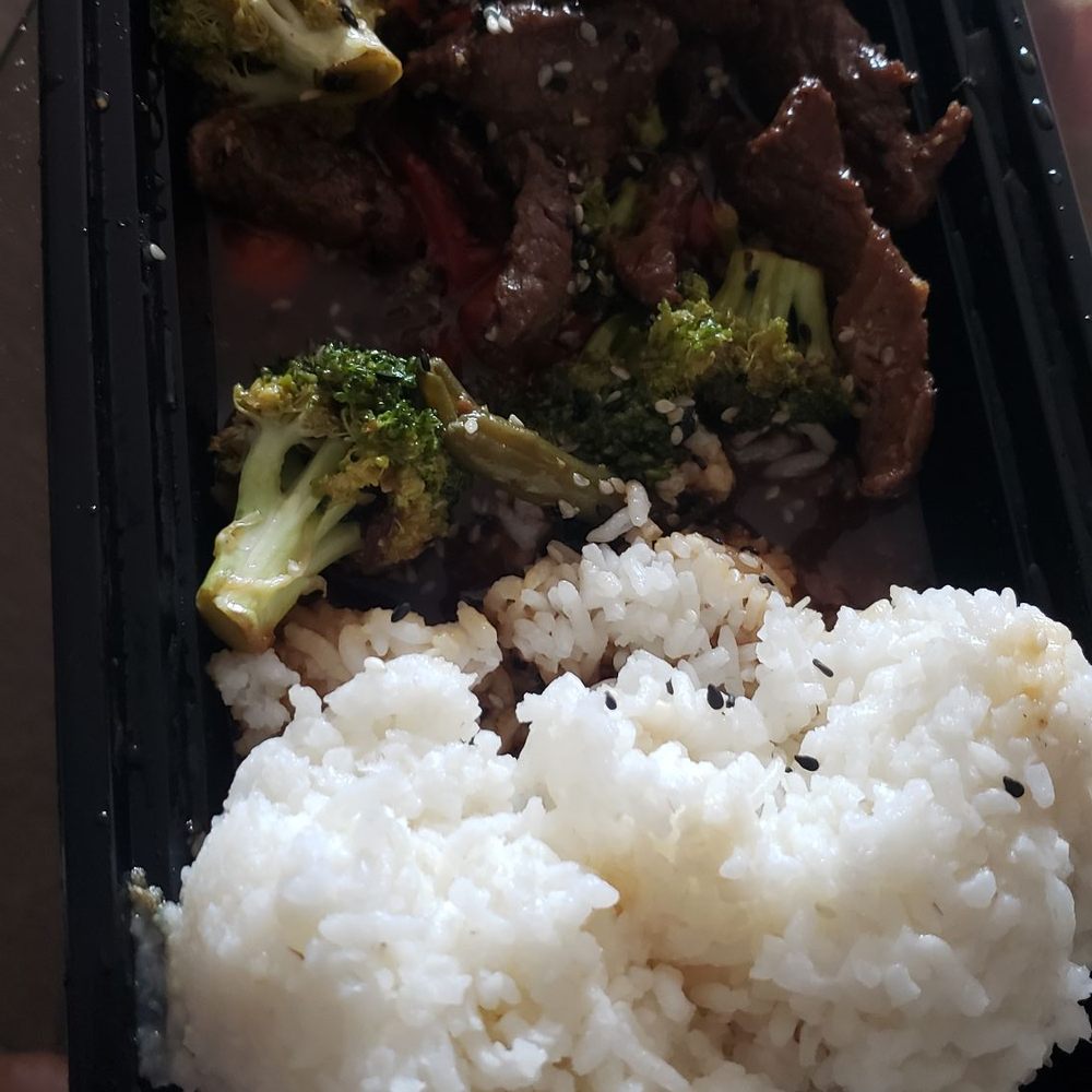 Tin Drum Asian Kitchen - Sweet and savory stir fry. Very mushy rice - Pan Asian Near Me - Pooler, Georgia